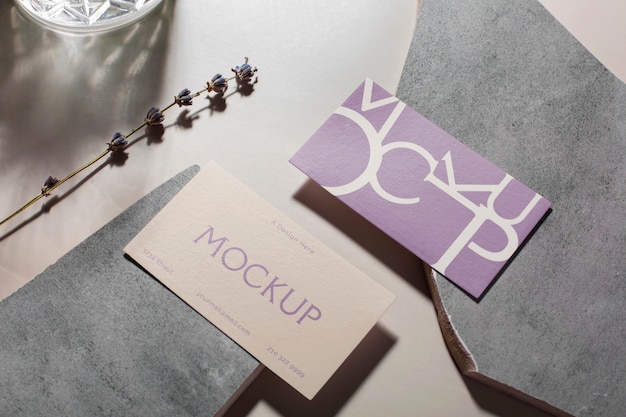 Paper business card mock-up