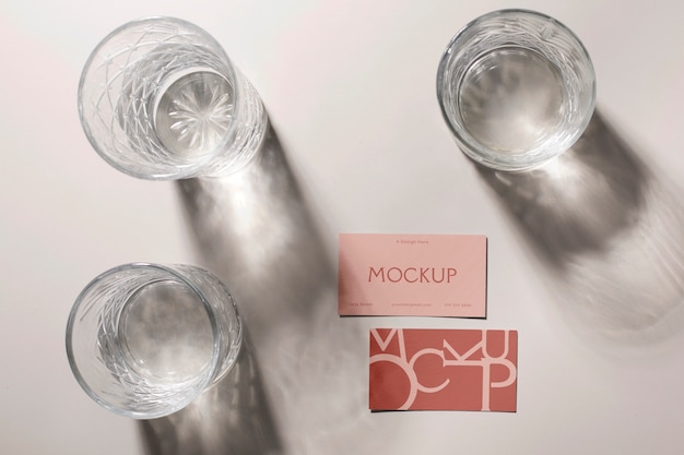 Paper business card mock-up