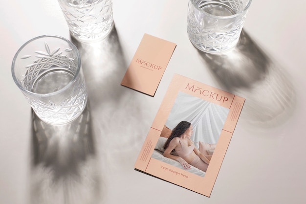 Paper business card mock-up