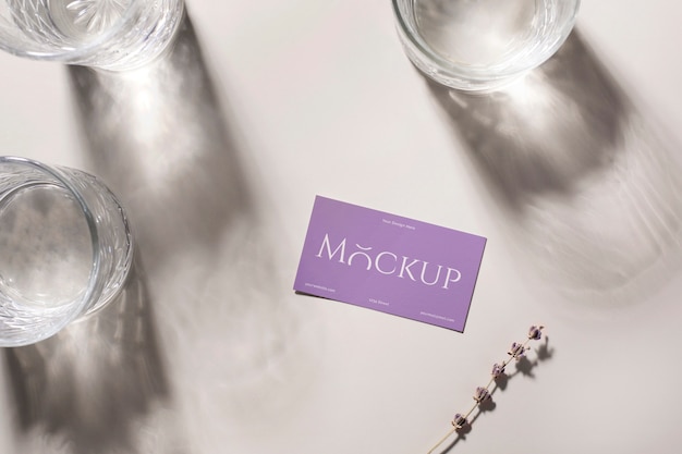 Paper business card mock-up