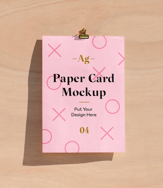 Paper Card Mockup