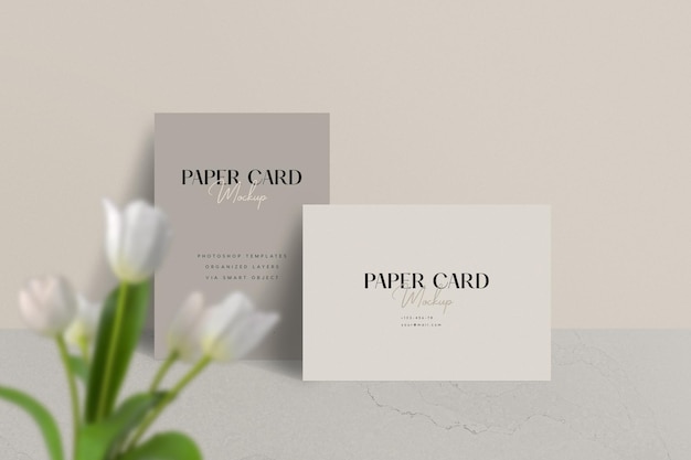 Mockup di carta di carta