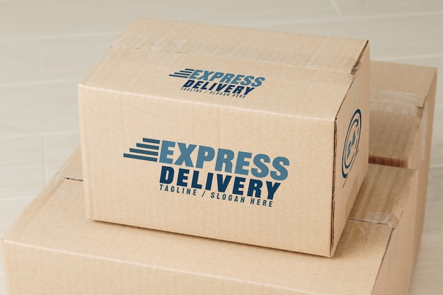 PSD paper cardboard boxes mockup