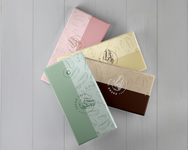 PSD paper chocolate wrapping designs