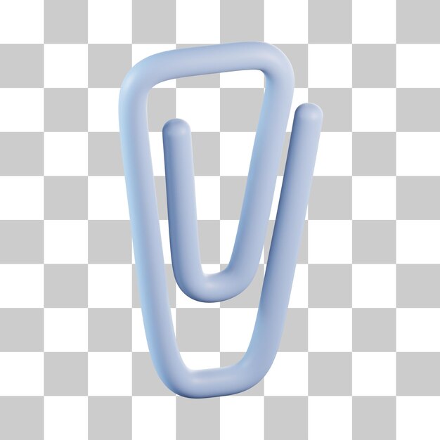 Paper clip 3d icon