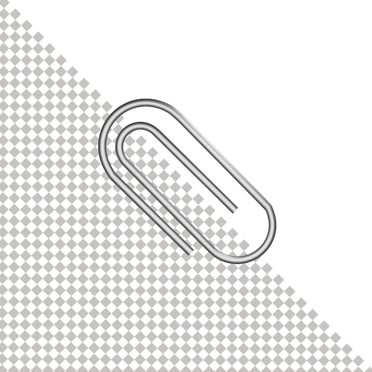 PSD paper clip 3d icon