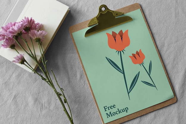 Paper clipboard mockup