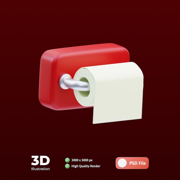 Скрепки отель 3d иллюстрация