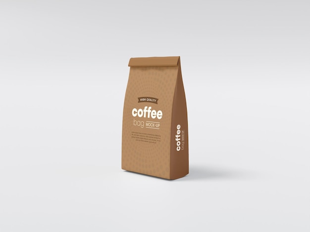 Paper Coffee Bag Packaging Mockup