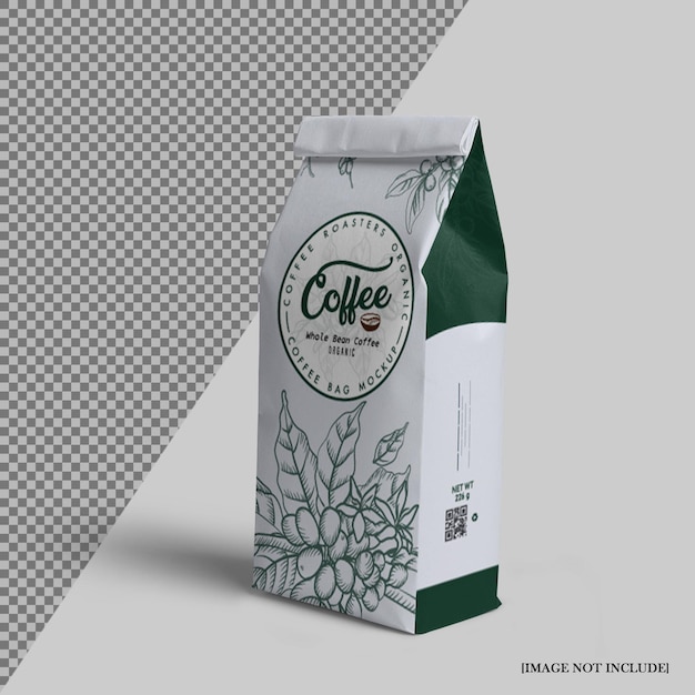 Paper coffee bags mockup