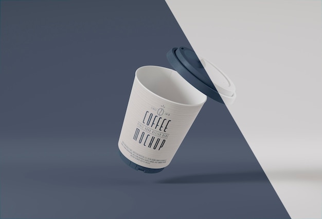 Paper coffee cup branding