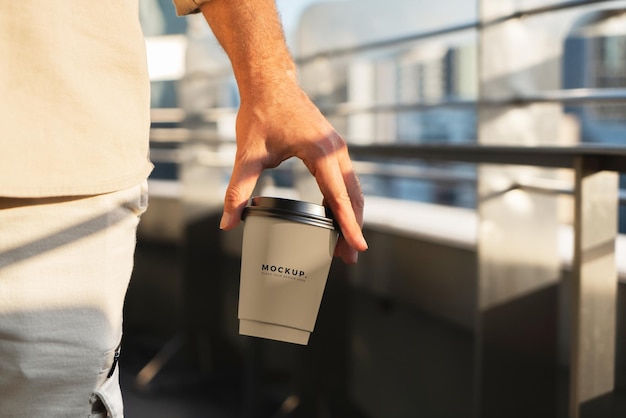 Paper coffee cup mockup, take away