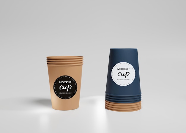 Paper coffee cup mockup