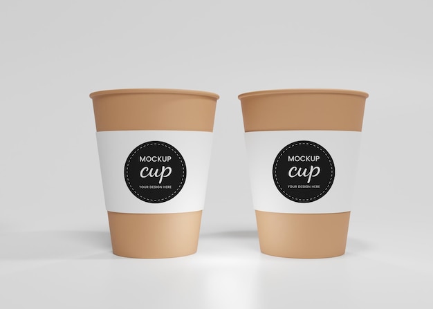 Paper coffee cup mockup