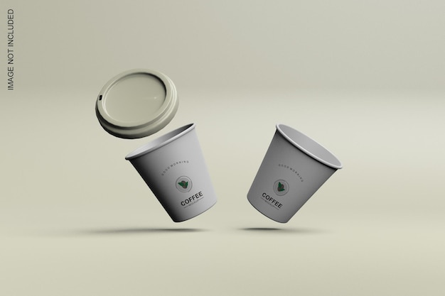 Mockup della tazza di caffè della carta