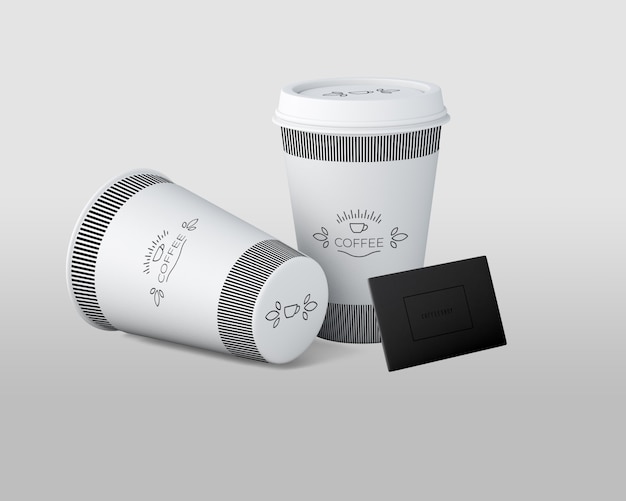 Paper coffee cup mockup