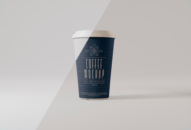 PSD paper coffee cup mockup