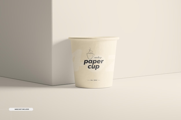 PSD paper coffee cup mockup