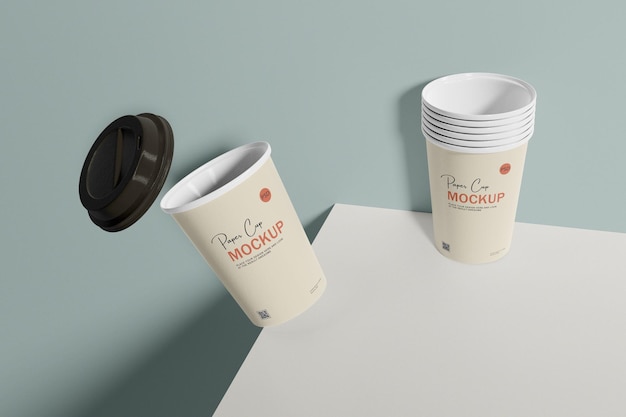 Mockup di carta tazza di caffè