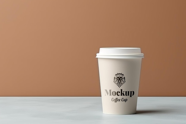 PSD paper coffee cup mockup