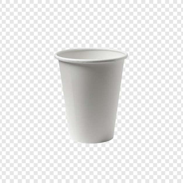 白い蓋の紙のコーヒーカップ 捨てられる飲み物容器