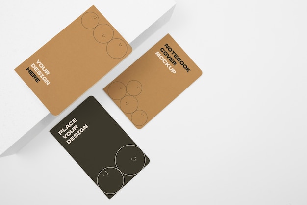 PSD paper craft notebook mockup