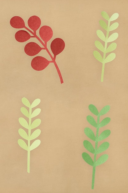 PSD paper craft plants