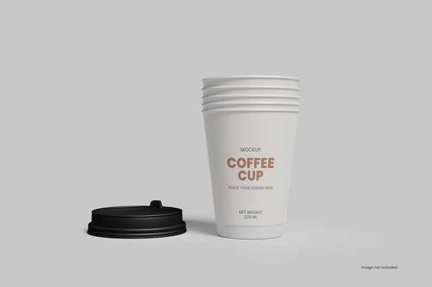 Mockup di tazza di carta