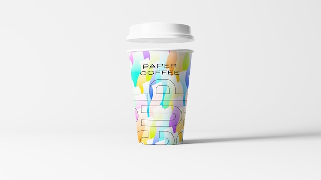 PSD mockup di tazza di carta