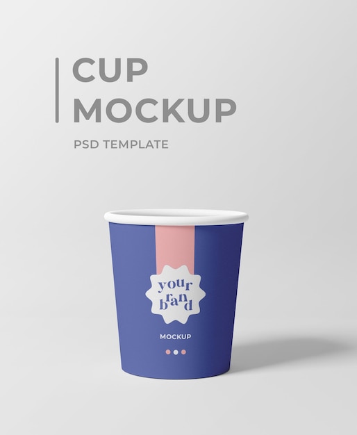 Mockup di tazza di carta