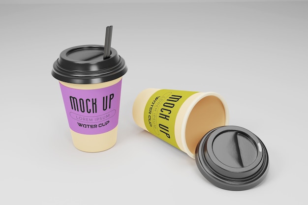 Paper cup mockup