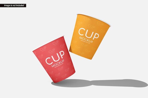 Paper cup mockup