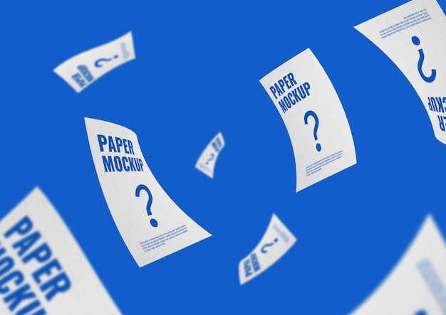 Paper flyer mockup