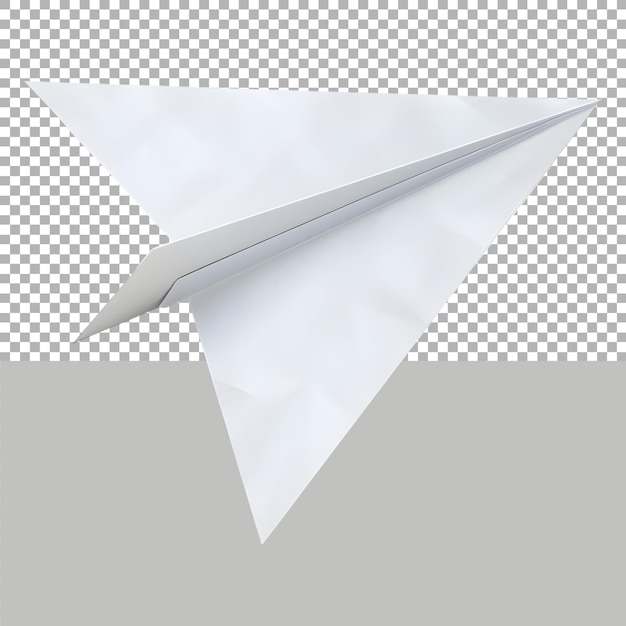PSD Бумажная игрушка с летающим самолетом на прозрачном фоне