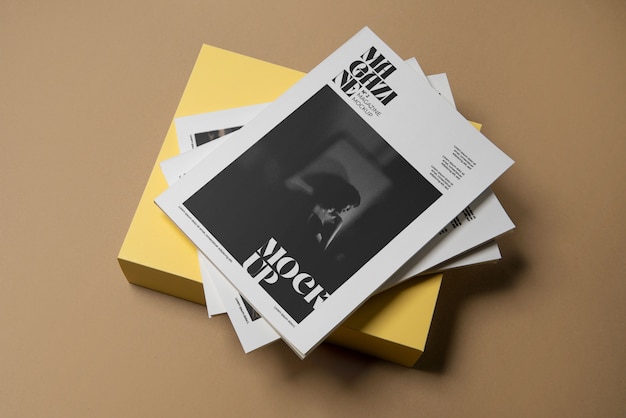 PSD paper magazine mock-up design