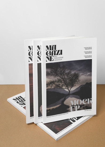 PSD paper magazine mock-up design