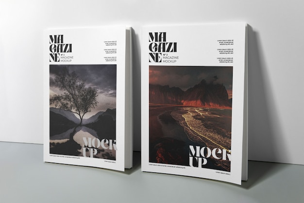 PSD paper magazine mock-up design