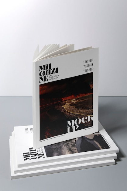 PSD paper magazine mock-up design