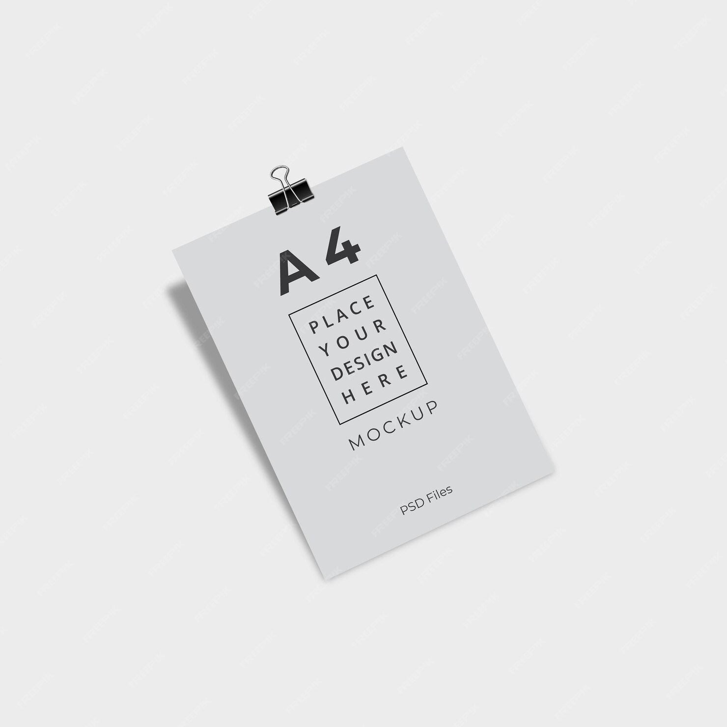 Premium PSD | Paper mockup for a4 size