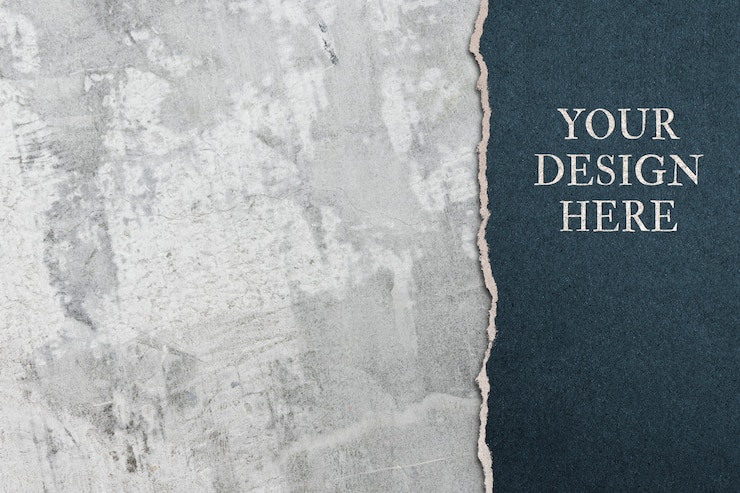 PSD paper mockup design background
