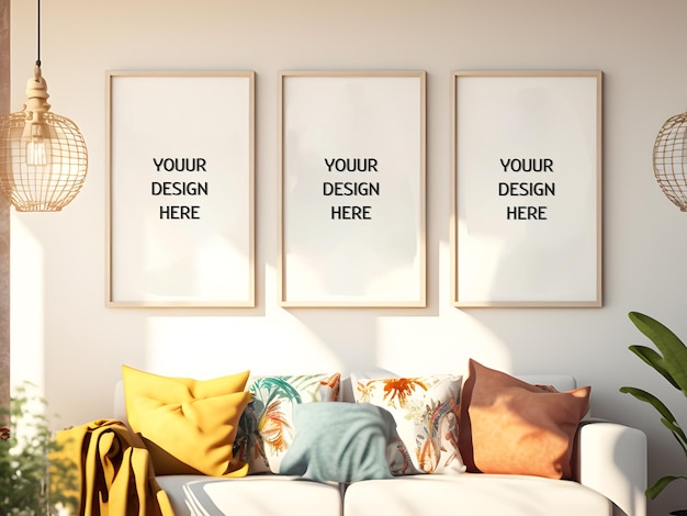paper mockup photo mockup interior mockup realistic mockup