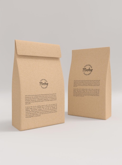 Paper packaging mockup design