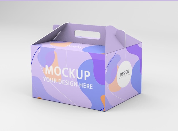 Paper packaging mockup design