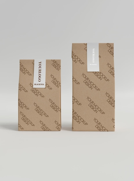 Paper packaging mockup design