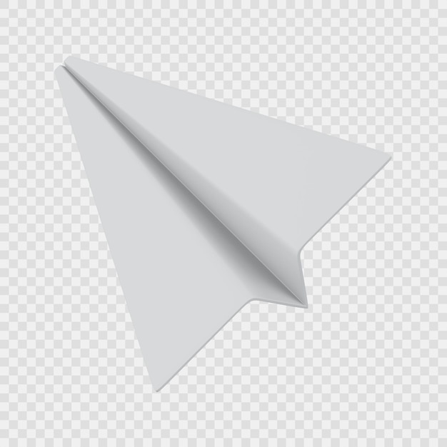 PSD paper plane 3d icon