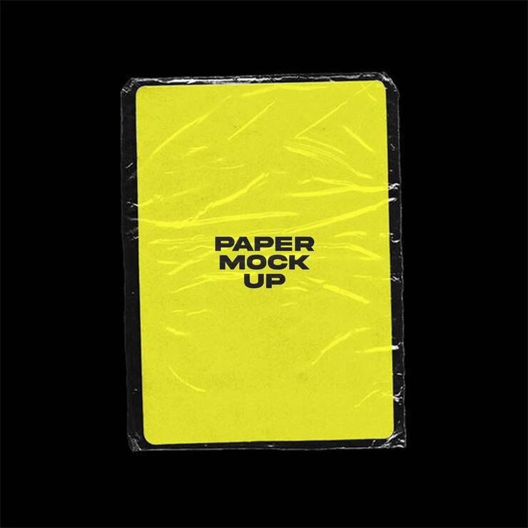 PSD paper plastic psd mockup