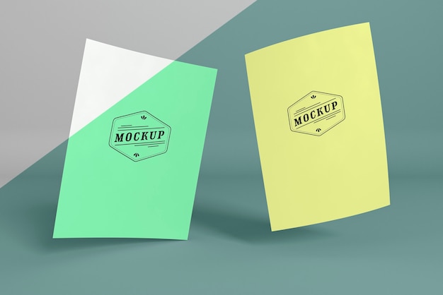 PSD paper pop concept mock-up