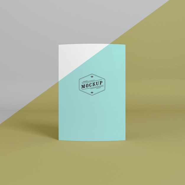 PSD mock-up di concetto di pop di carta