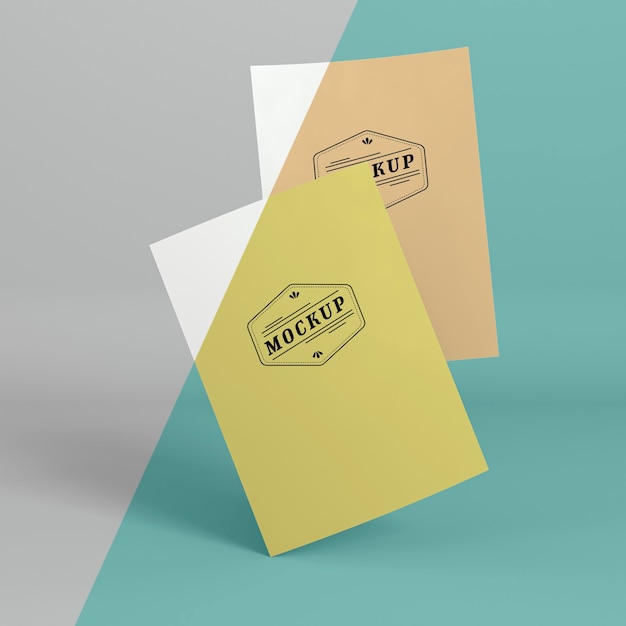 Mock-up di concetto di pop di carta