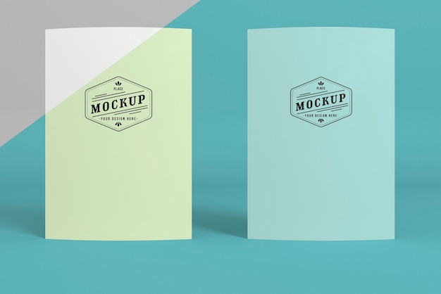 Mock-up di concetto di pop di carta